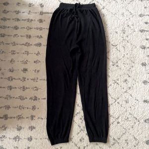 Skims Black Waffle Jogger XS